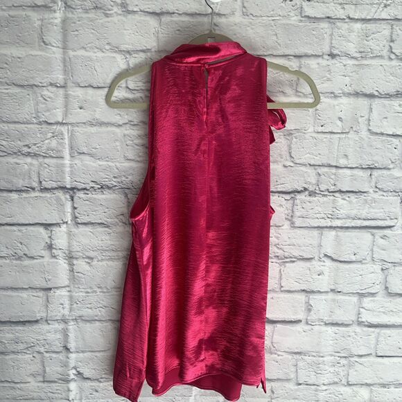 Lane Bryant Women’s NWT Feminine Chic Tie Neck Satin Halter Tank Size 20 - Picture 6 of 12